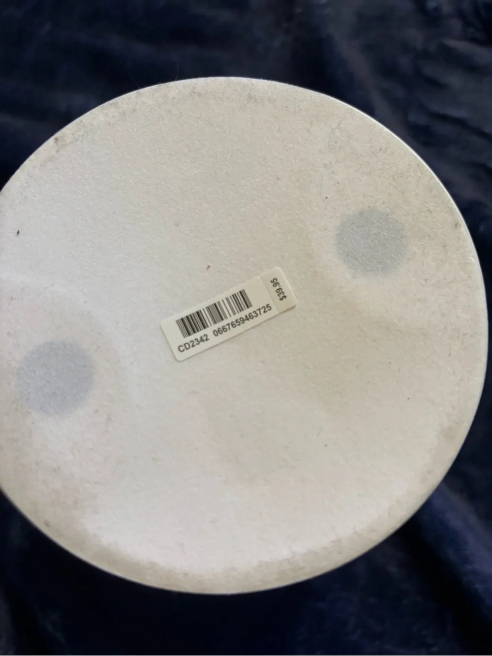 Vera Bradley Cream Ceramic Citrus Candle Holder